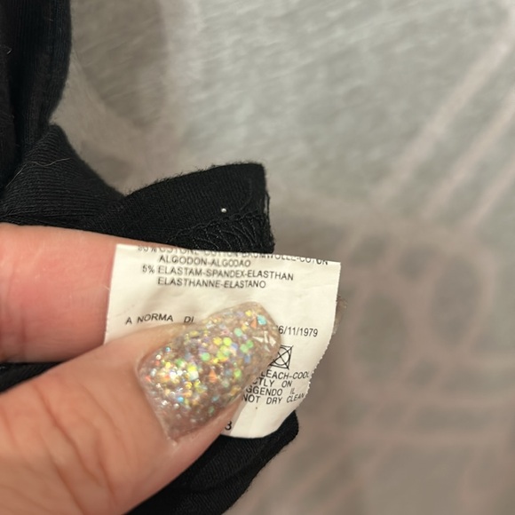 DOLCE & GABBANA D&G Minnie Bead Embroidery T-shirt Tops Women M Black - Picture 7 of 7